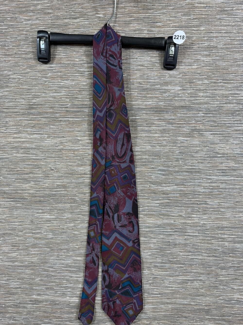 Vintage Pierre Balmain Paris 100% all Silk Luxury Retro Geometric Neck Tie *READ